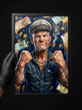 Ο Καπετάνιος — Πίνακας Oil Art | Greek Spirit Edition