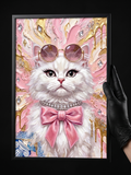 Pink Diva — Πίνακας Pop Art | Glam Cat Edition
