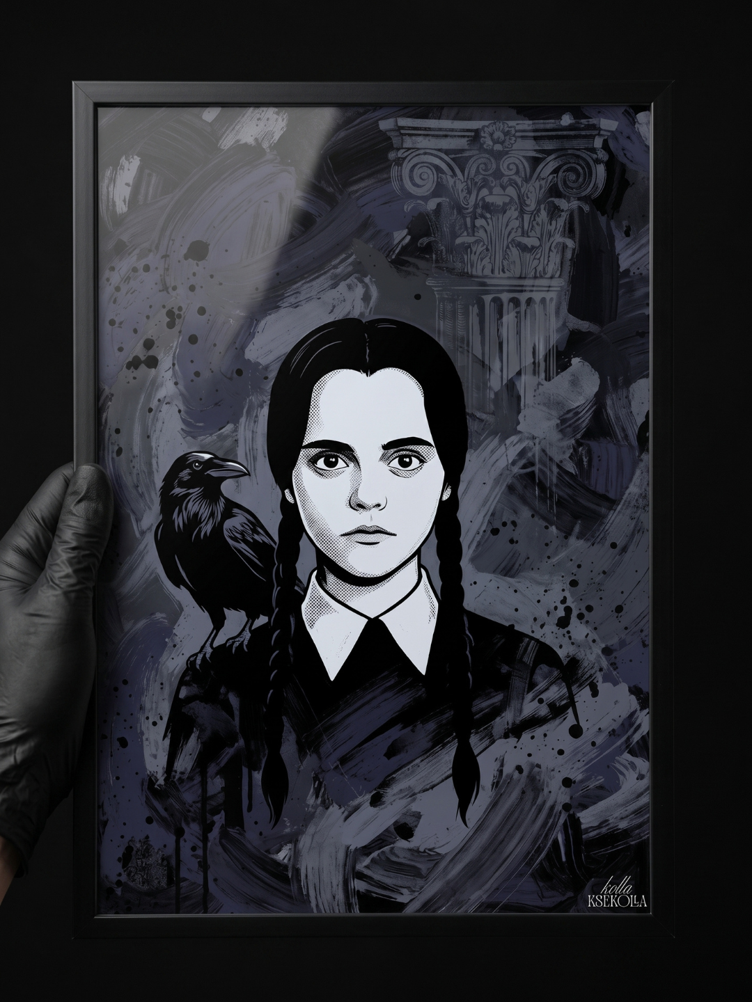 The Dark Girl — Πίνακας Pop Art | Gothic Edition
